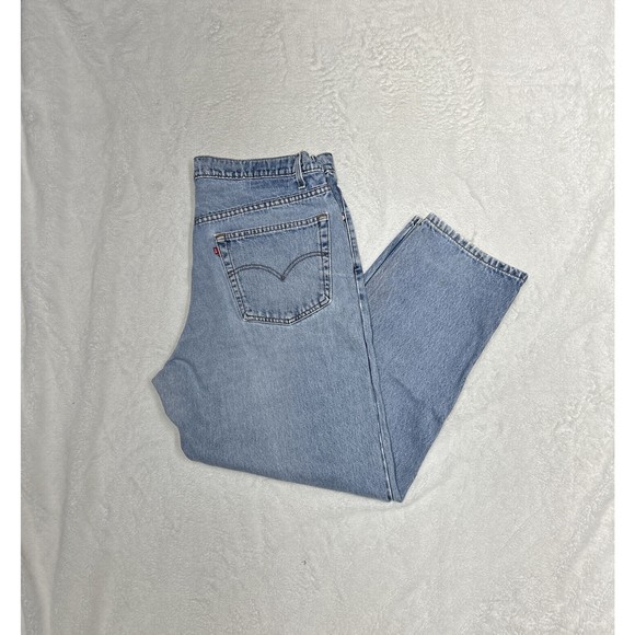 Vintage Levis 550 Relaxed Fit Tapered Leg Denim Jeans Size 40x30 Medium Wash - Picture 1 of 13